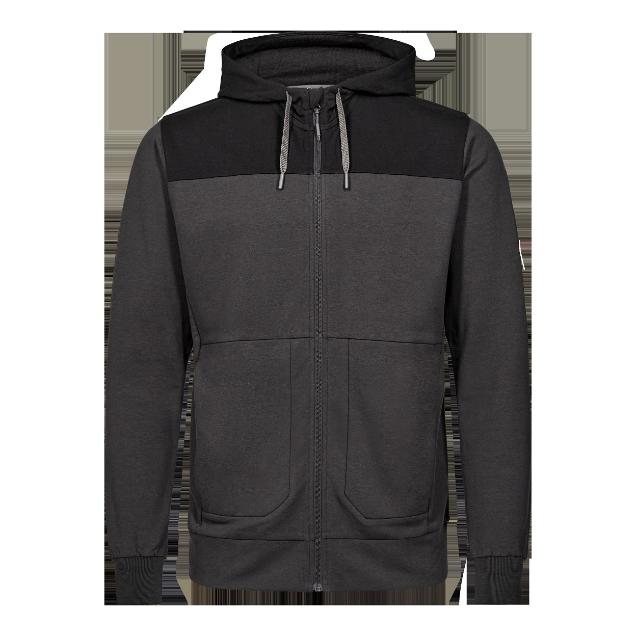 ENGEL Entire sweatcardigan mit kapuze in Anthrazitgrau/Schwarz, Größe 4XL