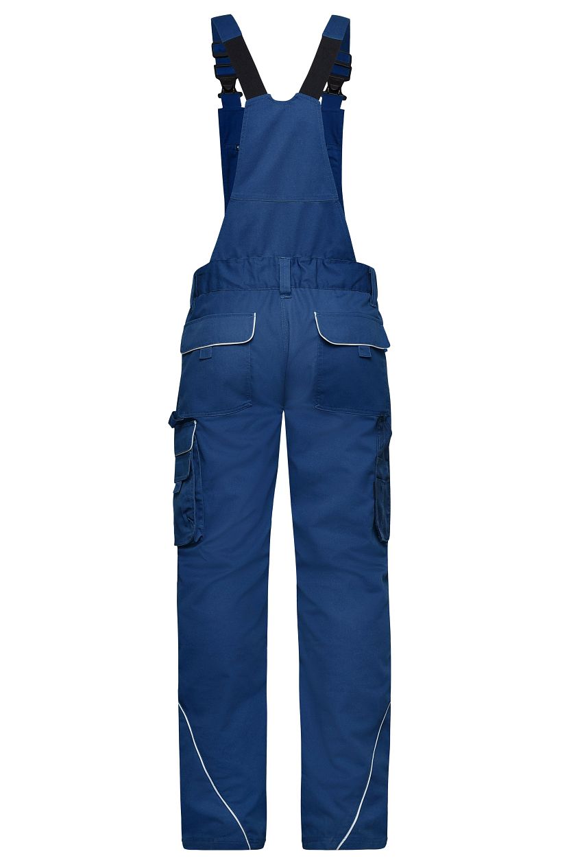 Workwear Pants with Bib - SOLID - "JN879" in Dark-Royal, Größe 62 - Daiber