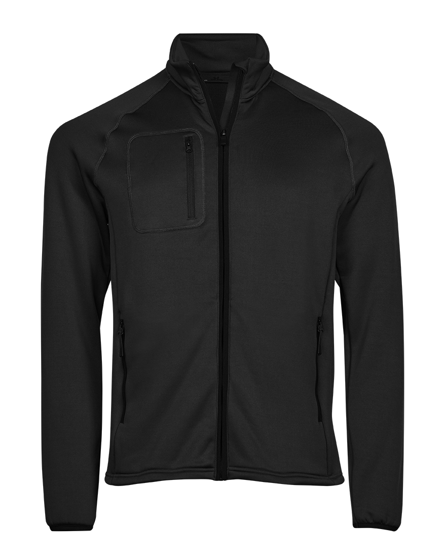 Stretch Fleece Jacket in Black, Größe M von Tee Jays