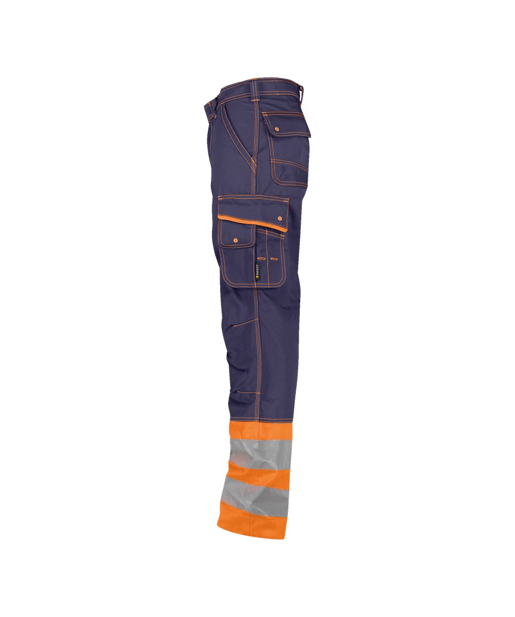 Warnschutzhose "DASSY® Phoenix" in DUNKELBLAU/NEONORANGE, Größe 58 - langer Schritt PESCO64
