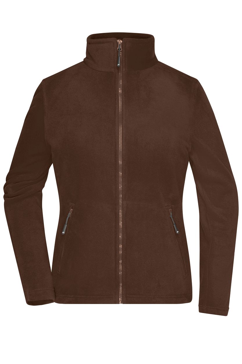Ladies' Fleece Jacket "JN781" in Brown, Größe 3XL - Daiber