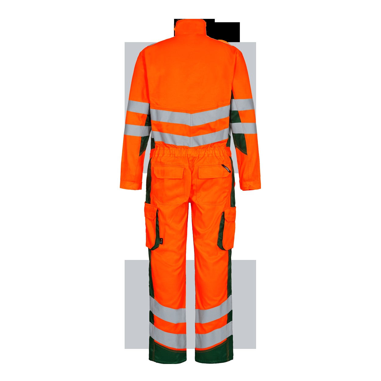 ENGEL Safety Light Overall in Orange/Grün, Größe XS