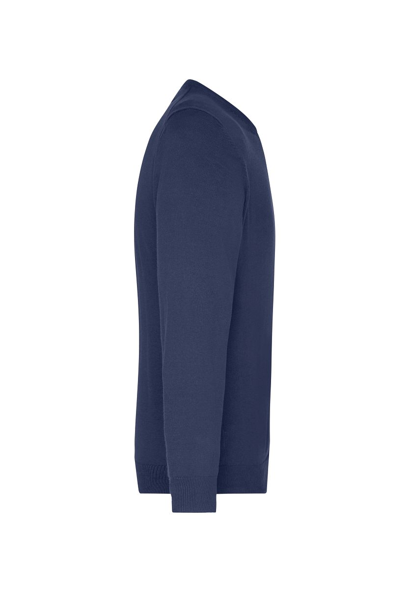 Men's V-Neck Pullover "JN659" in Navy, Größe 3XL - Daiber