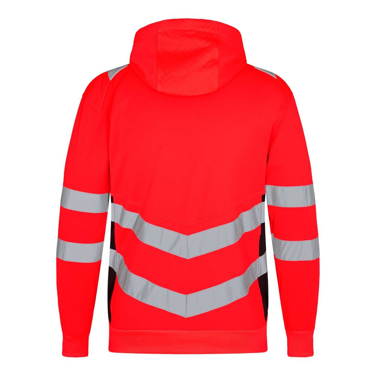 ENGEL Safety Sweatcardigan in Rot/Schwarz, Größe XS