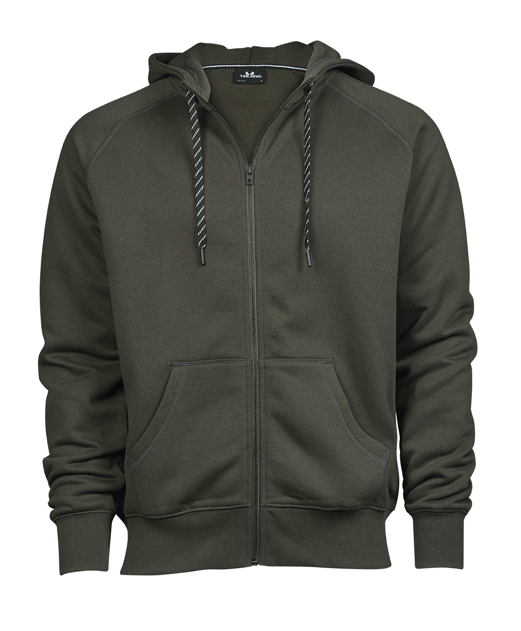 Men´s Fashion Full Zip Hood in Deep Green, Größe 3XL von Tee Jays