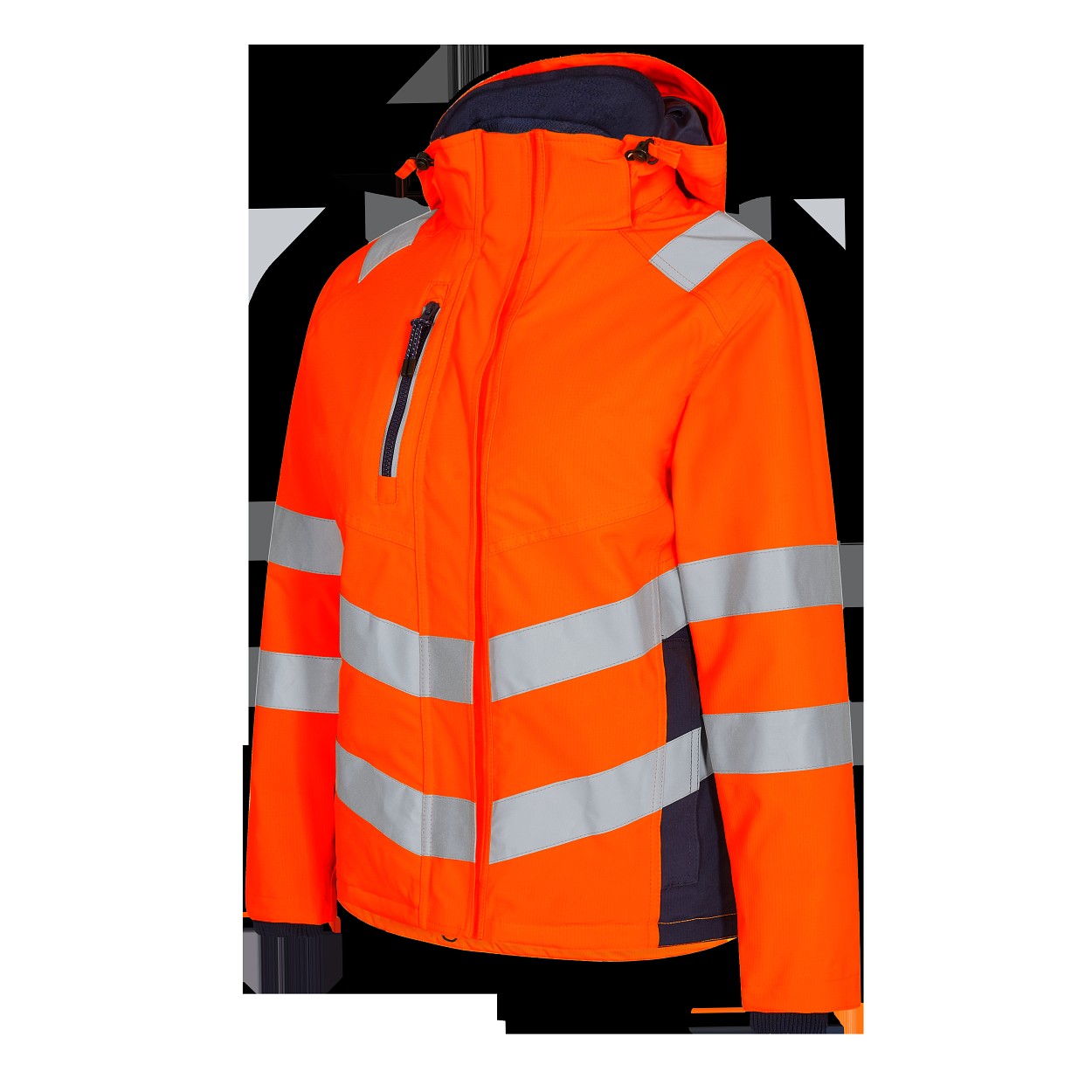 ENGEL Safety Damen Winterjacke in Orange/Blue ink, Größe XS