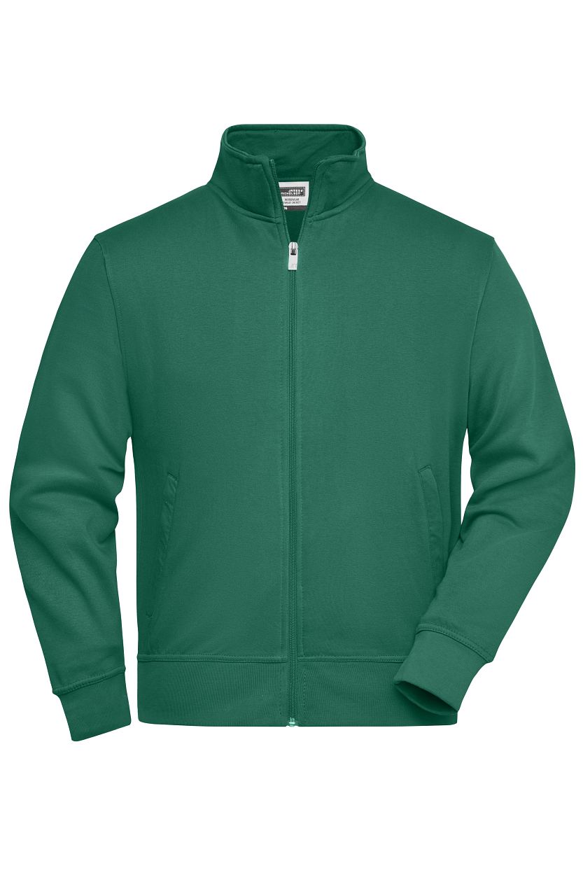 Workwear Sweat Jacket "JN836" in Dark-Green, Größe 6XL - Daiber