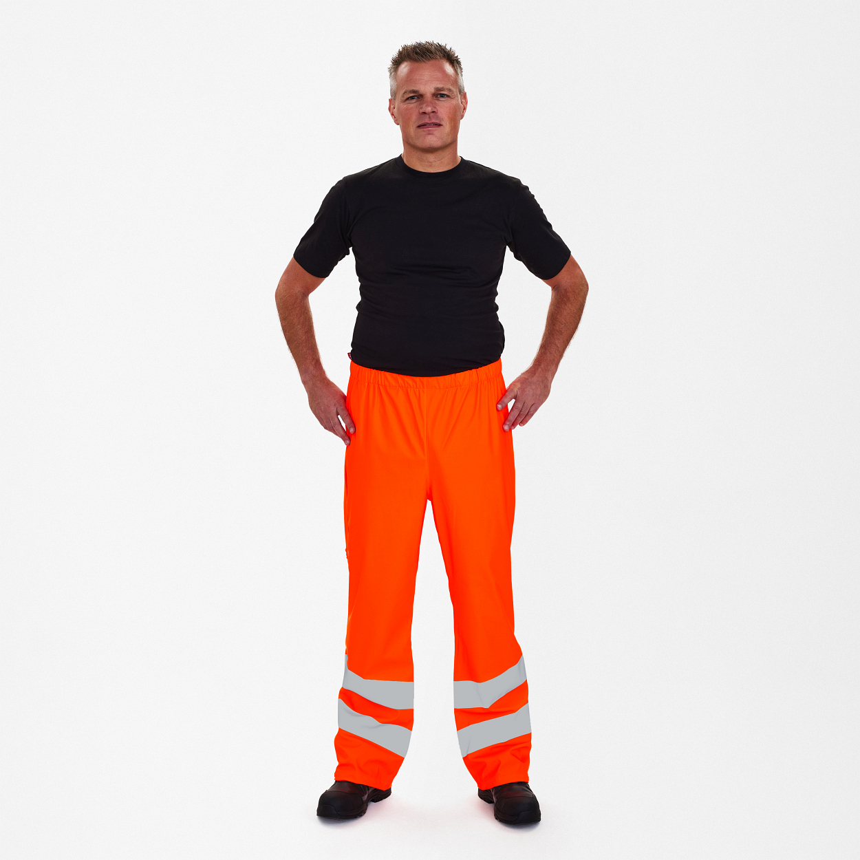 ENGEL Safety regenhose in Hi-vis Orange, Größe XS