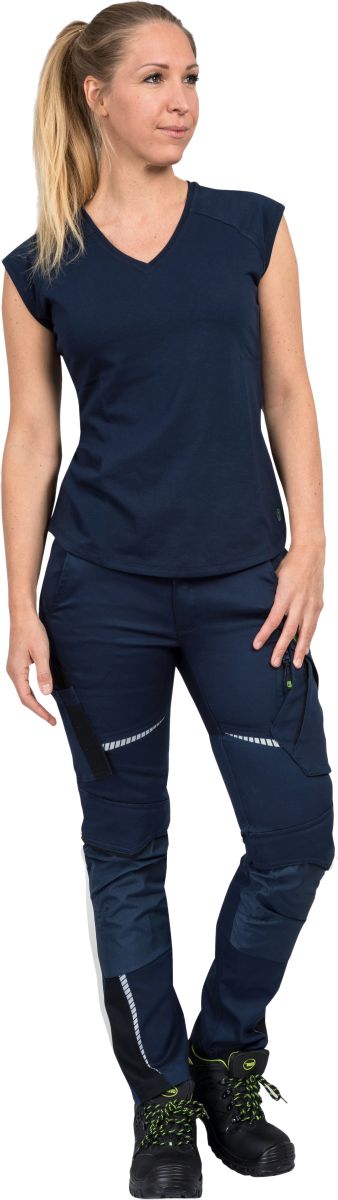 Damen T-Shirt "Lisa" Flex Line Marine FLXDT, Gr. 52 von Leibwächter