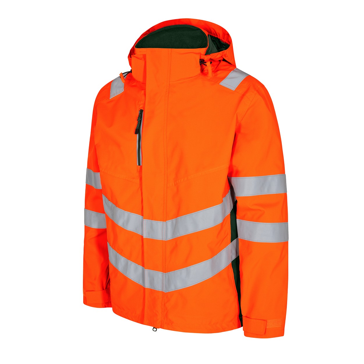 ENGEL Safety Shelljacke in Orange/Grün, Größe XS