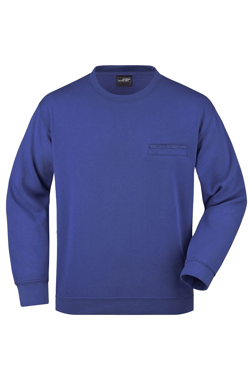 Men's Round Sweat Pocket "JN924" in Royal, Größe 3XL - Daiber