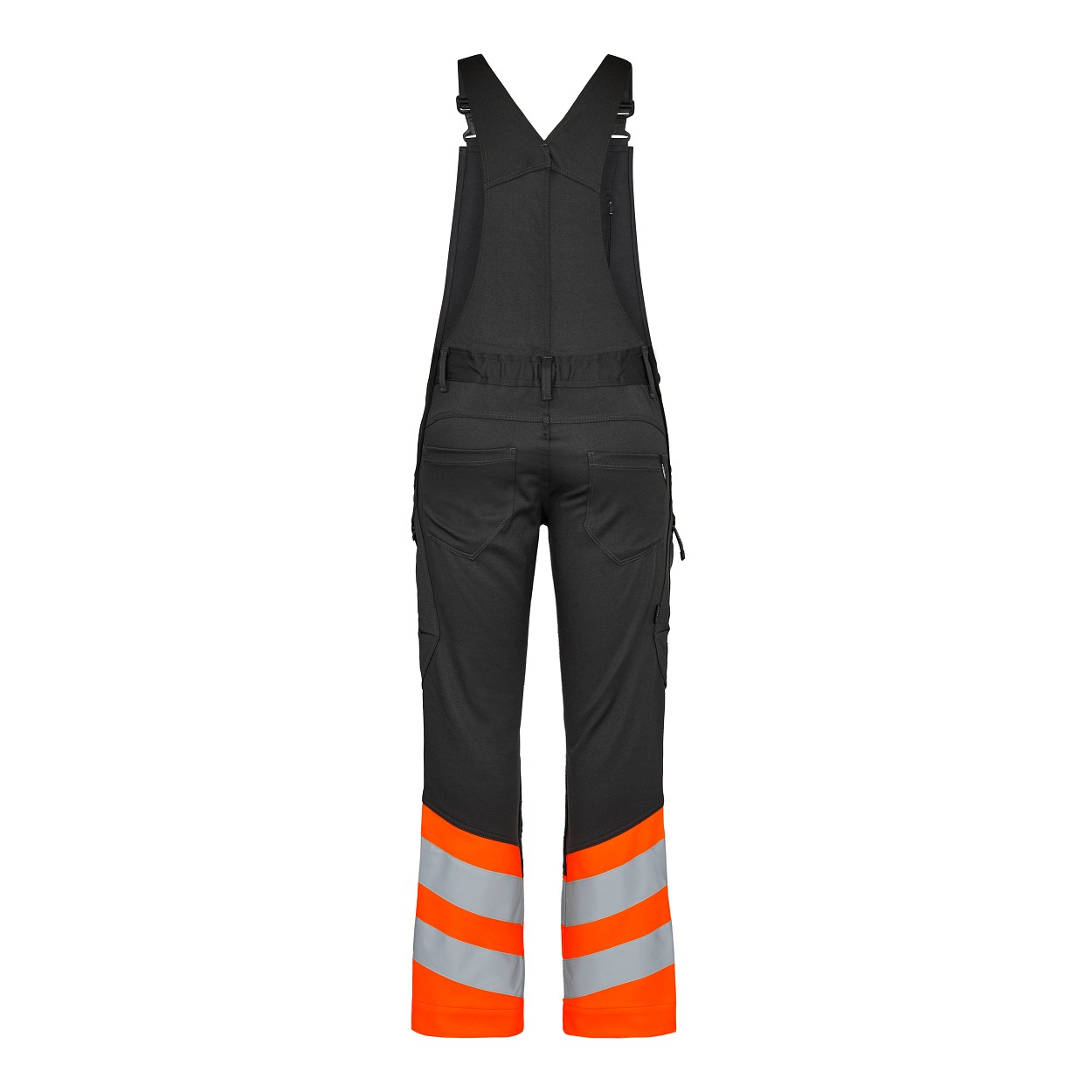 ENGEL Safety Latzhose in Anthrazit Grau/Orange, Größe 26