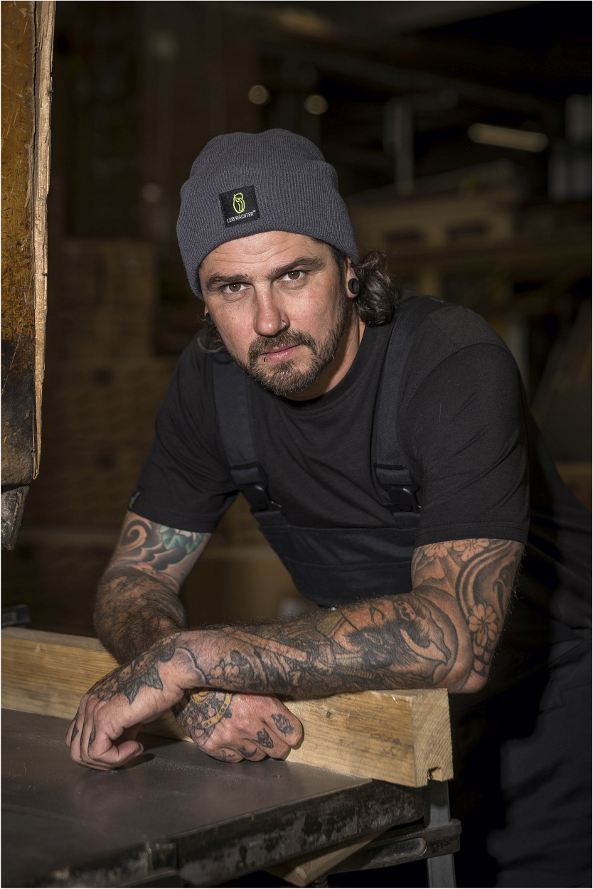 Beanie in Grau LWMZ von Leibwächter