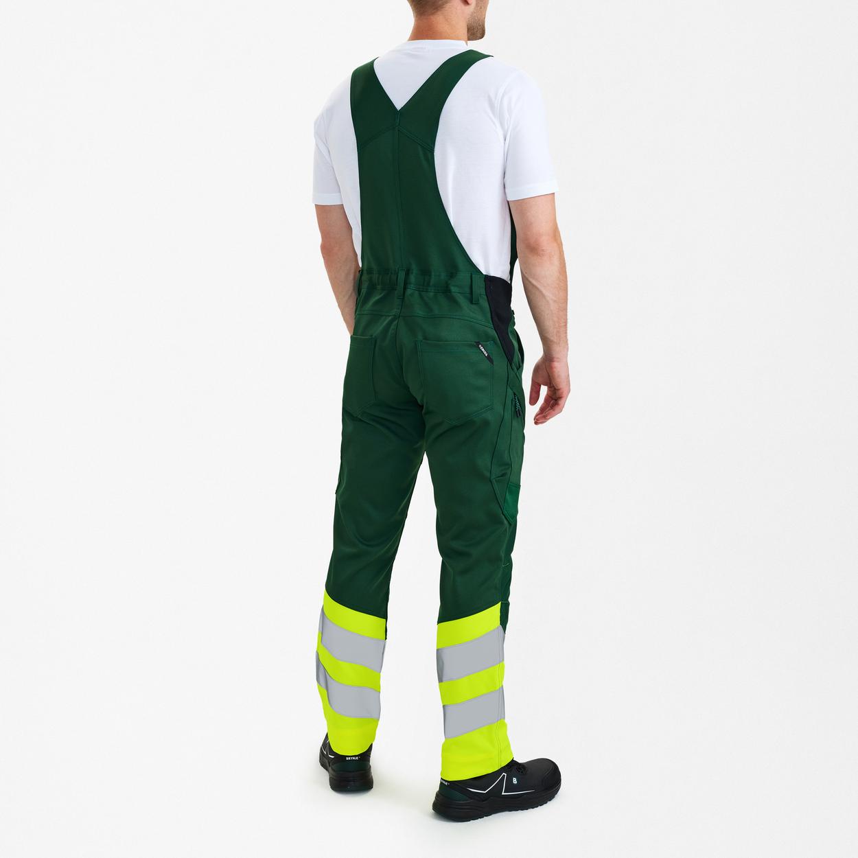 ENGEL Safety Latzhose mit 2-Wege-Stretch in Green/Hivis yellow, Größe 26