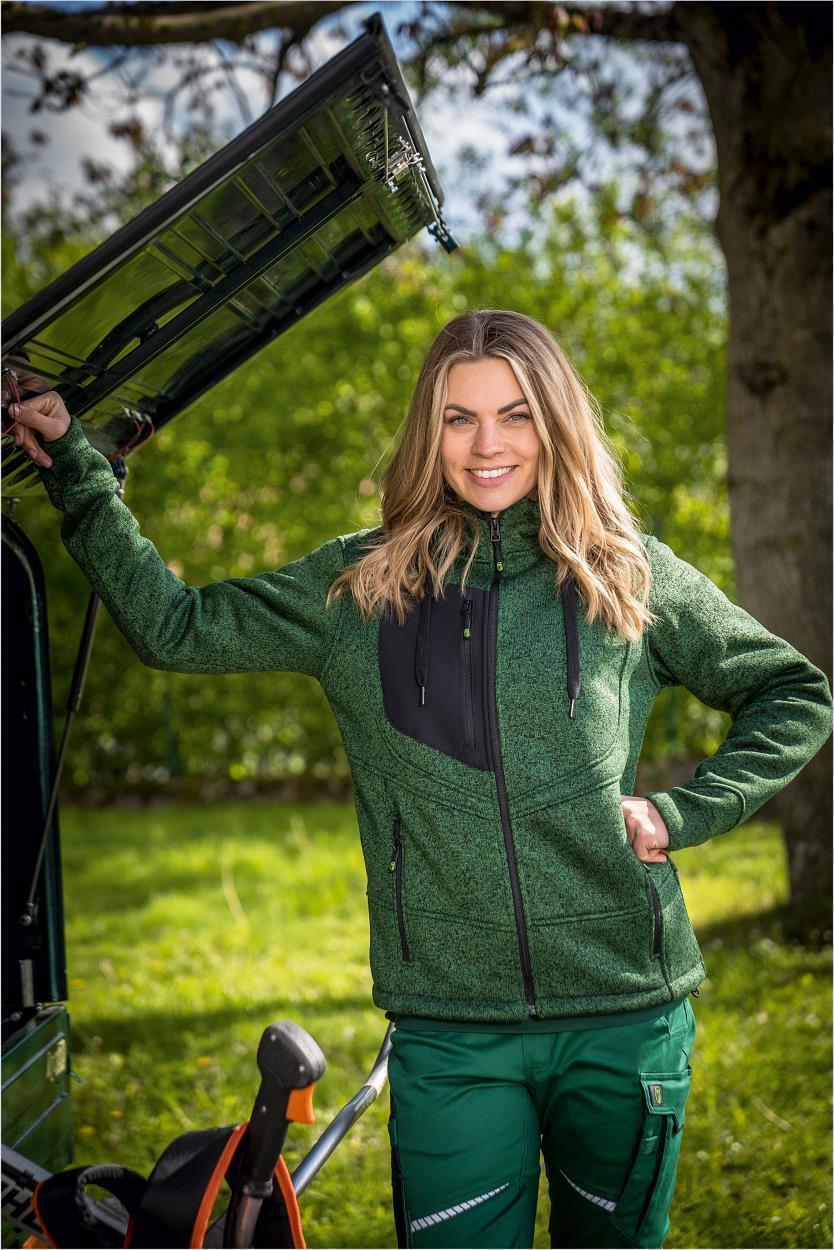 Strickjacke Casual Line Unisex Grün CASTJ, Gr. 2XL von Leibwächter