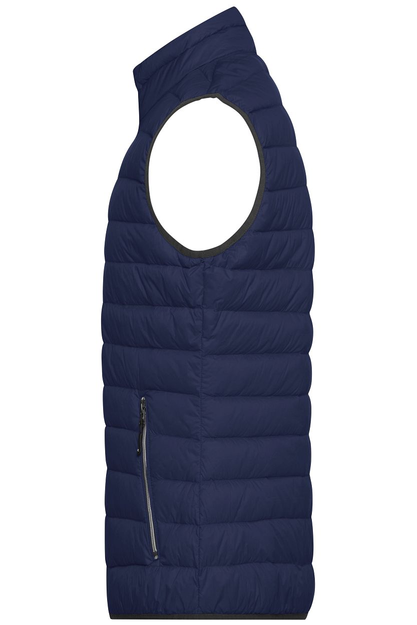 Men's Down Vest "JN1138" in Navy/Silver, Größe 3XL - Daiber