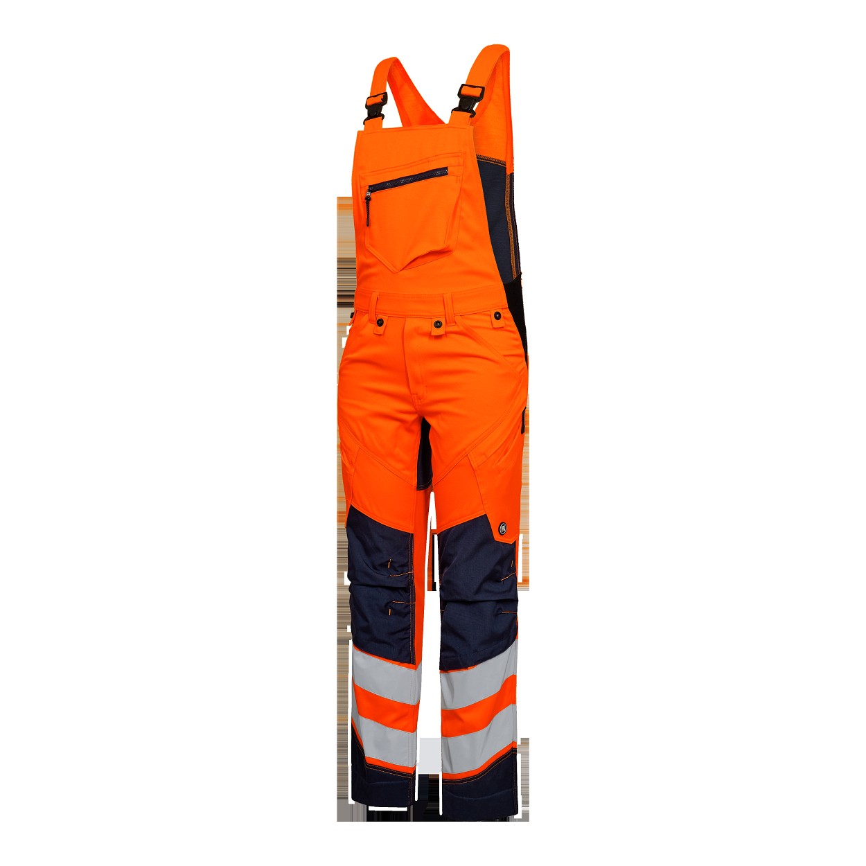 ENGEL Safety Latzhose mit 2-Wege-Stretch in Orange/Blue ink, Größe 26