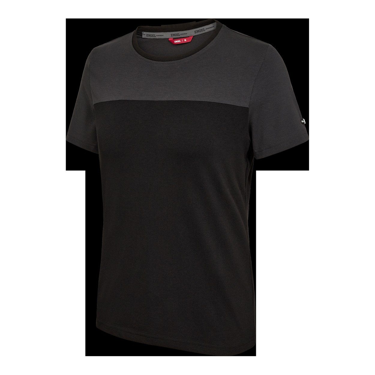 ENGEL Entire Damen T-Shirt in Schwarz/Anthrazit Grau, Größe XS