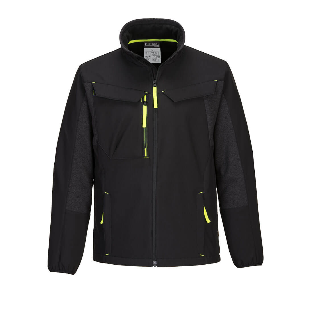 WX3 Eco Hybrid Softshell Jacke T753 in Schwarz, Größe 2XL von Portwest