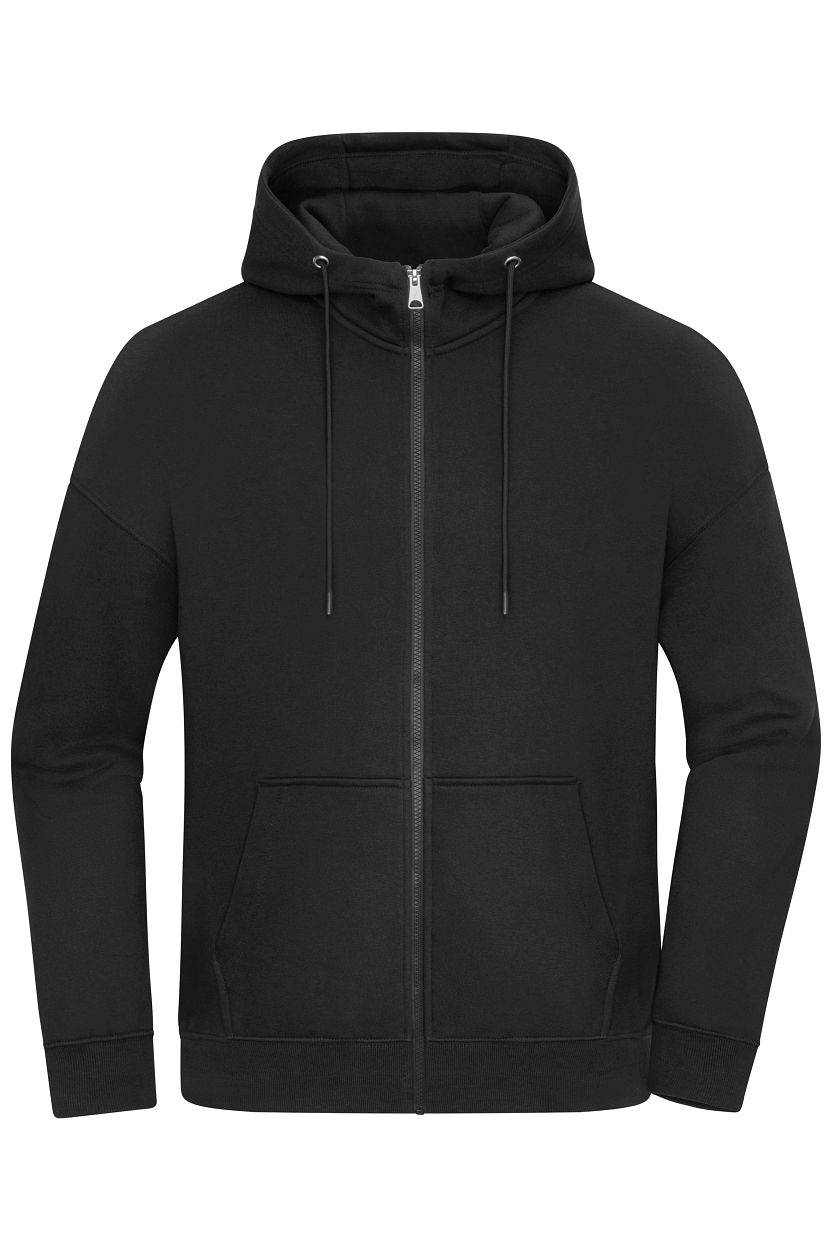 Oversized Hooded Jacket UNISEX OCS Blended & RCS "8043" in Black, Größe 3XL - Daiber