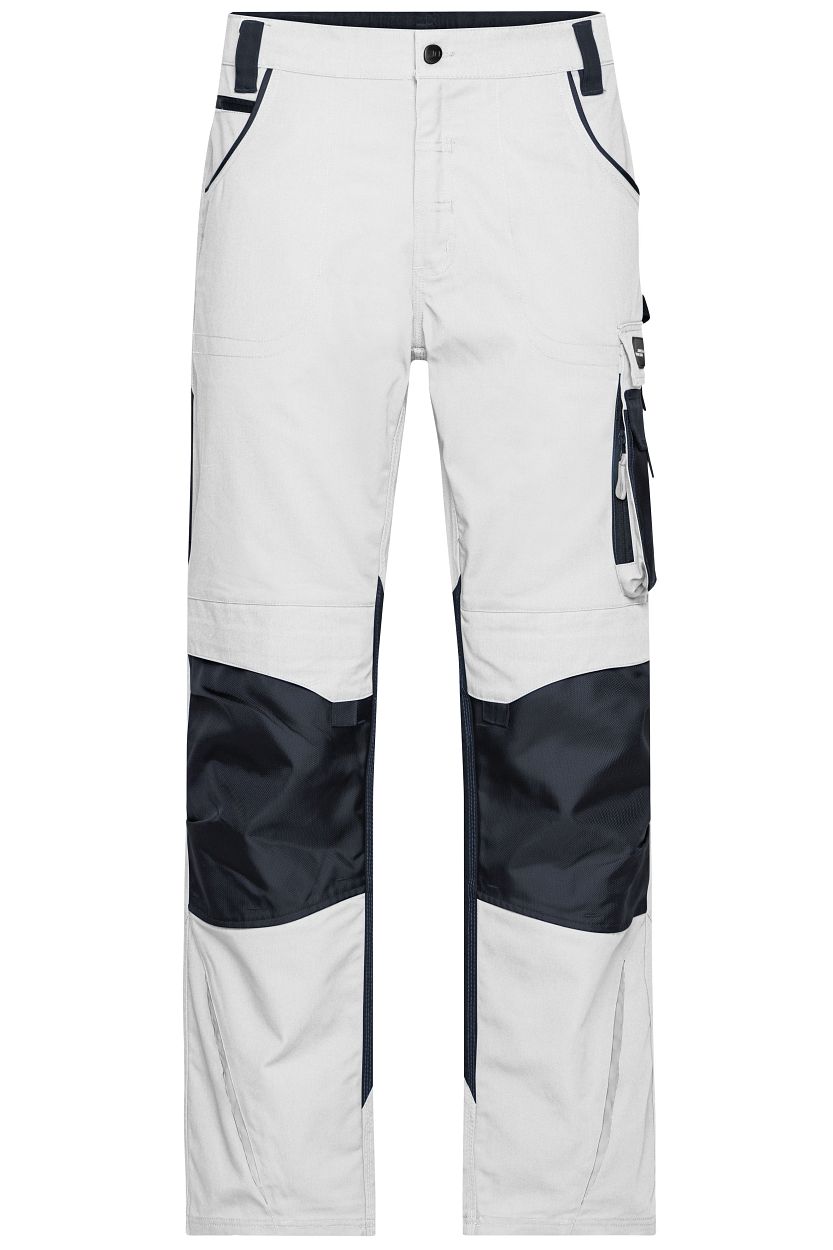 Workwear Pants - STRONG - "JN832" in White/Carbon, Größe 110 - Daiber
