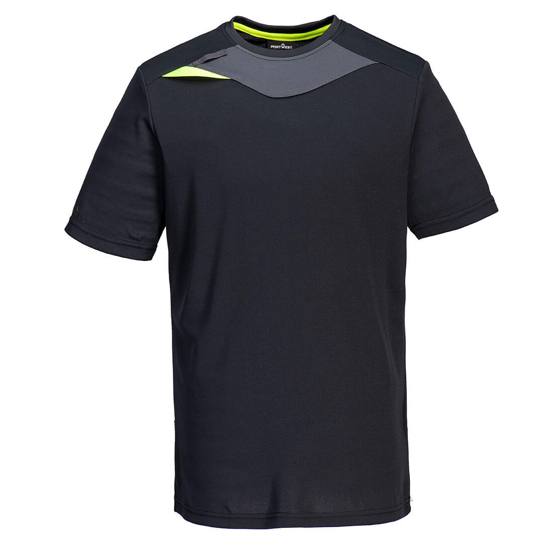 DX4 T-Shirt S/S DX411 in Schwarz, Größe XL von Portwest