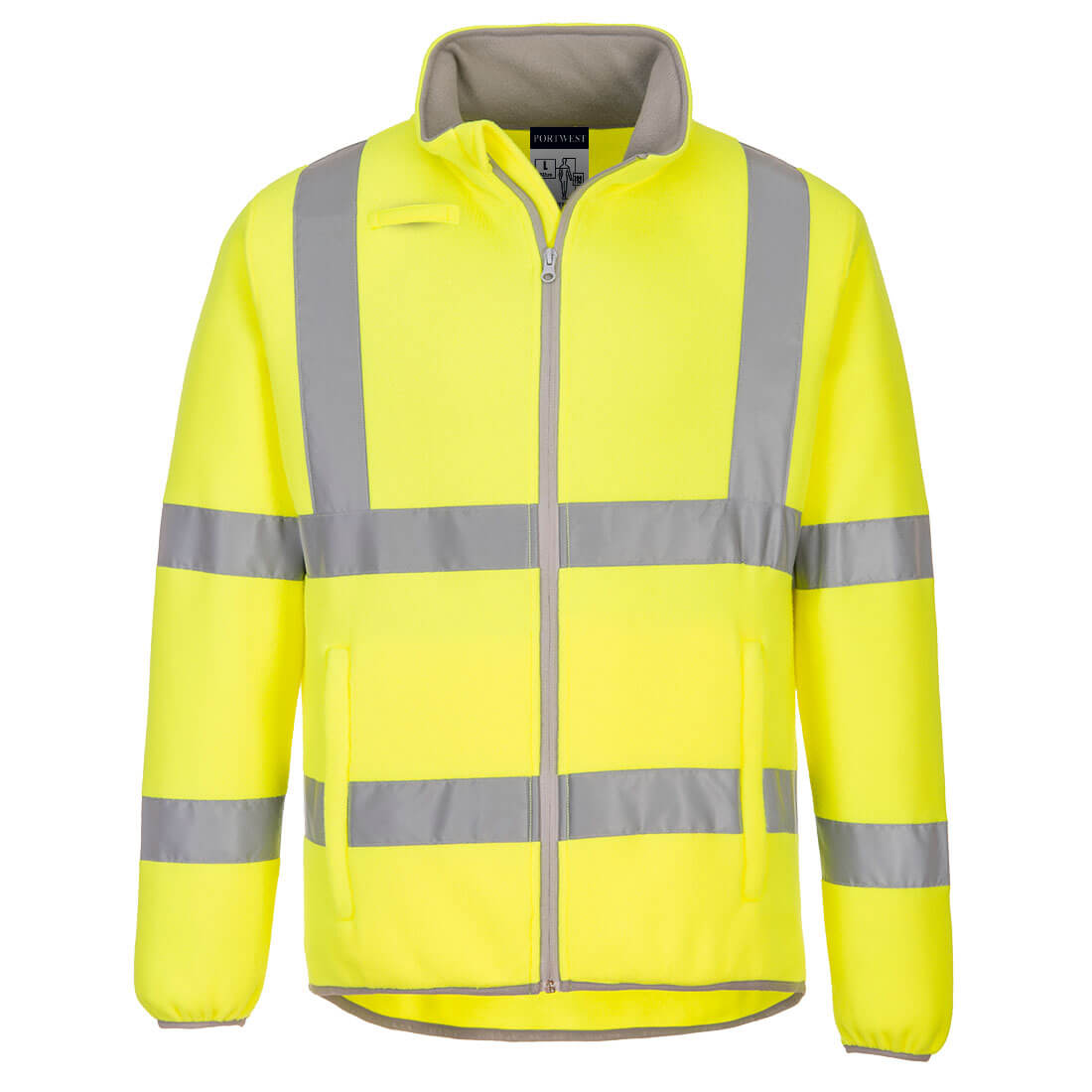 Eco Hi-Vis Fleece-Jacke EC70 in Gelb, Größe S von Portwest