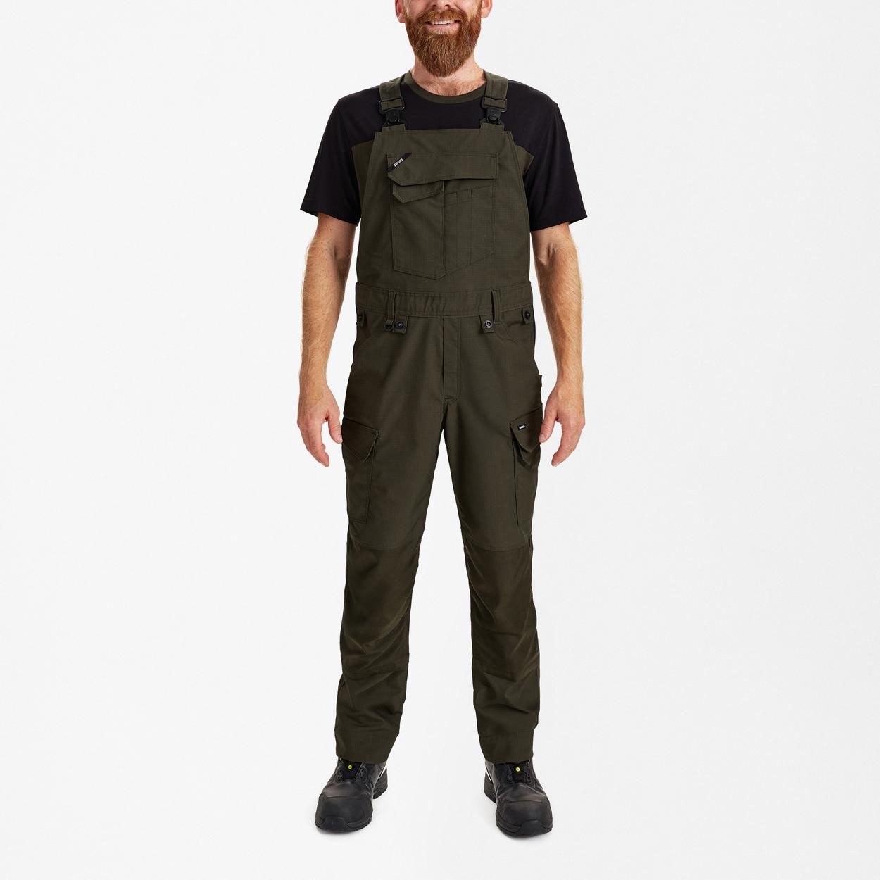 ENGEL Entire Latzhose mit 2-Wege-Stretch in Forest Green, Größe 26