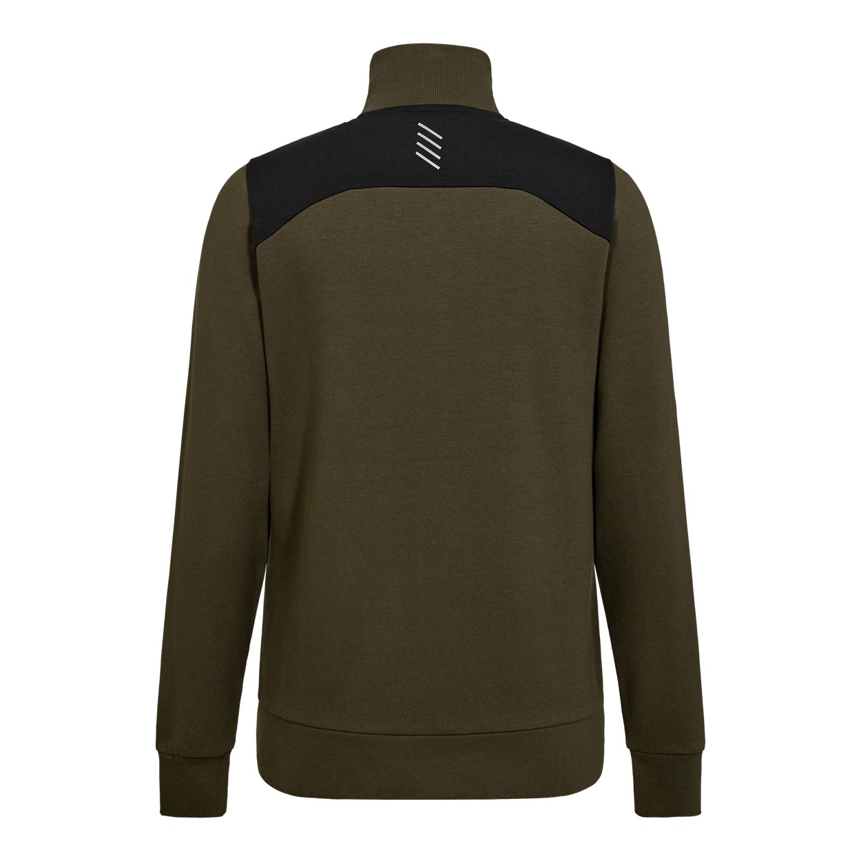 ENGEL Entire Damen Sweatcardigan mit Kragen in Forest Green/Schwarz, Größe XS