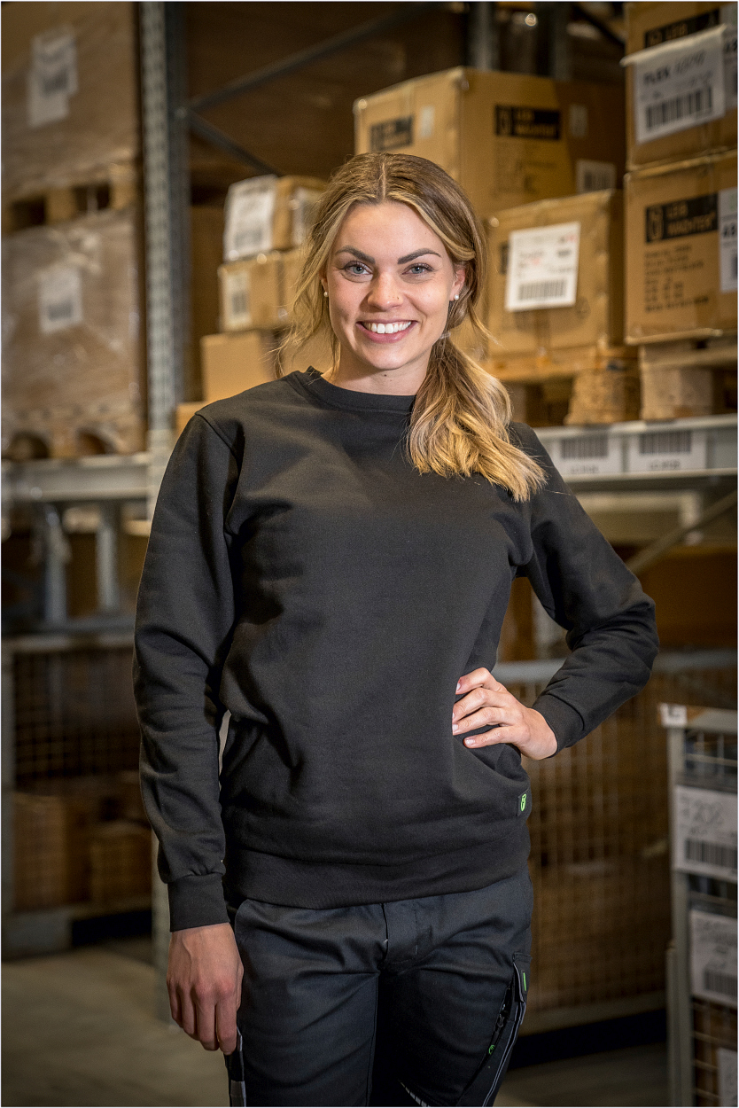 Rundhals-Sweater "Alex" Classic Line Schwarz LWSR, Gr. 2XL von Leibwächter