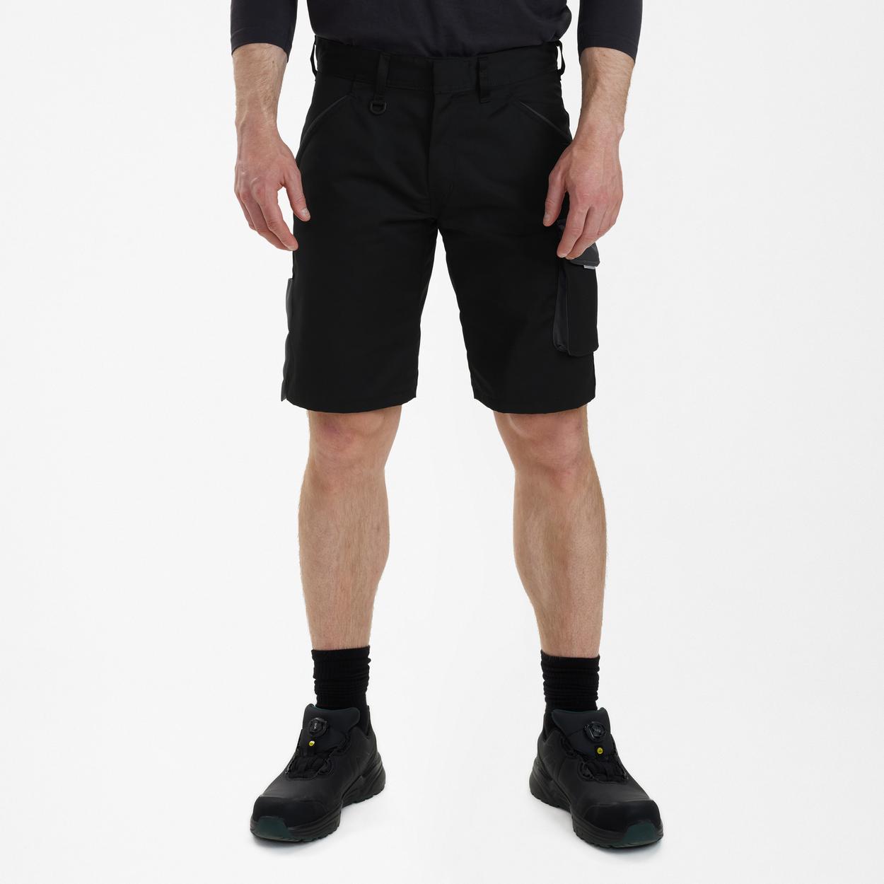 ENGEL Galaxy Light Arbeitsshorts in Schwarz/Anthrazit Grau, Größe 54