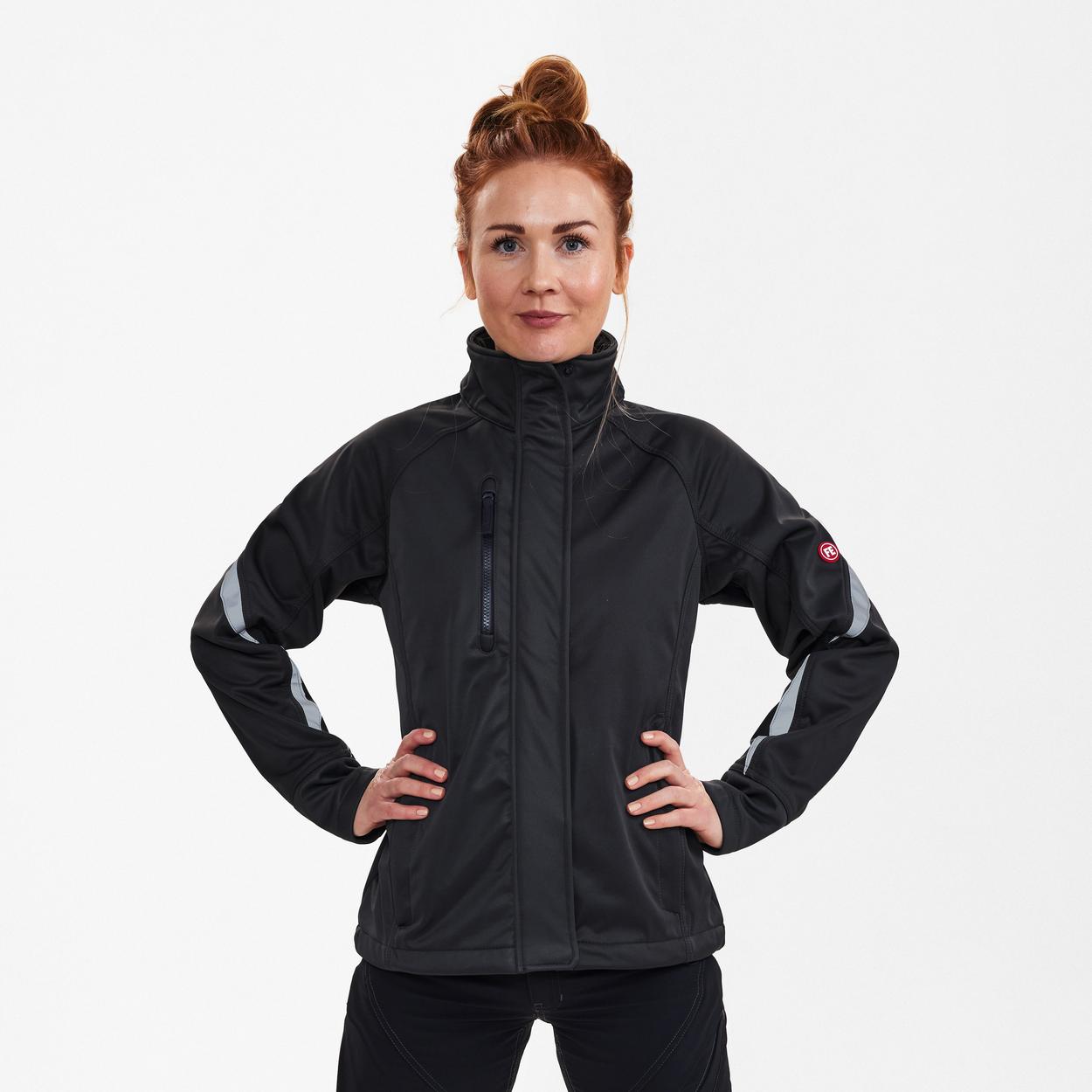 ENGEL Extend Damen Softshelljacke in Anthrazit Grau, Größe XS
