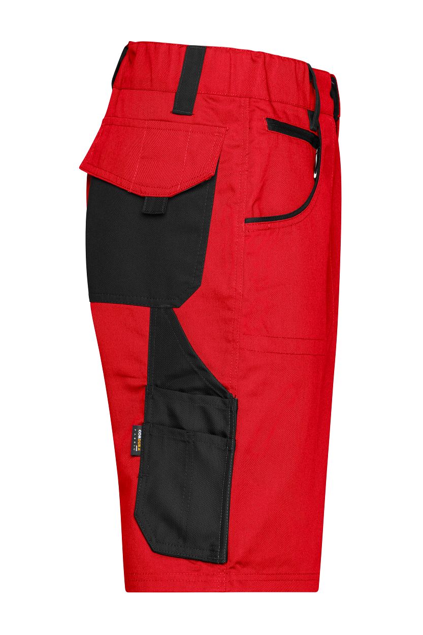 Workwear Bermudas - STRONG - "JN835" in Red/Black, Größe 62 - Daiber