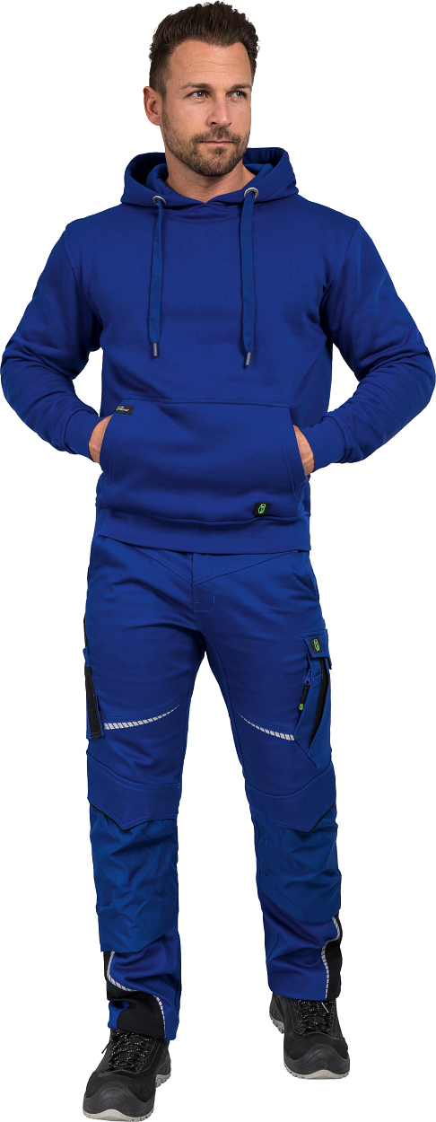 Hoodie "Toni" Flex Line Kornblau FLEXQ, Gr. 2XL von Leibwächter