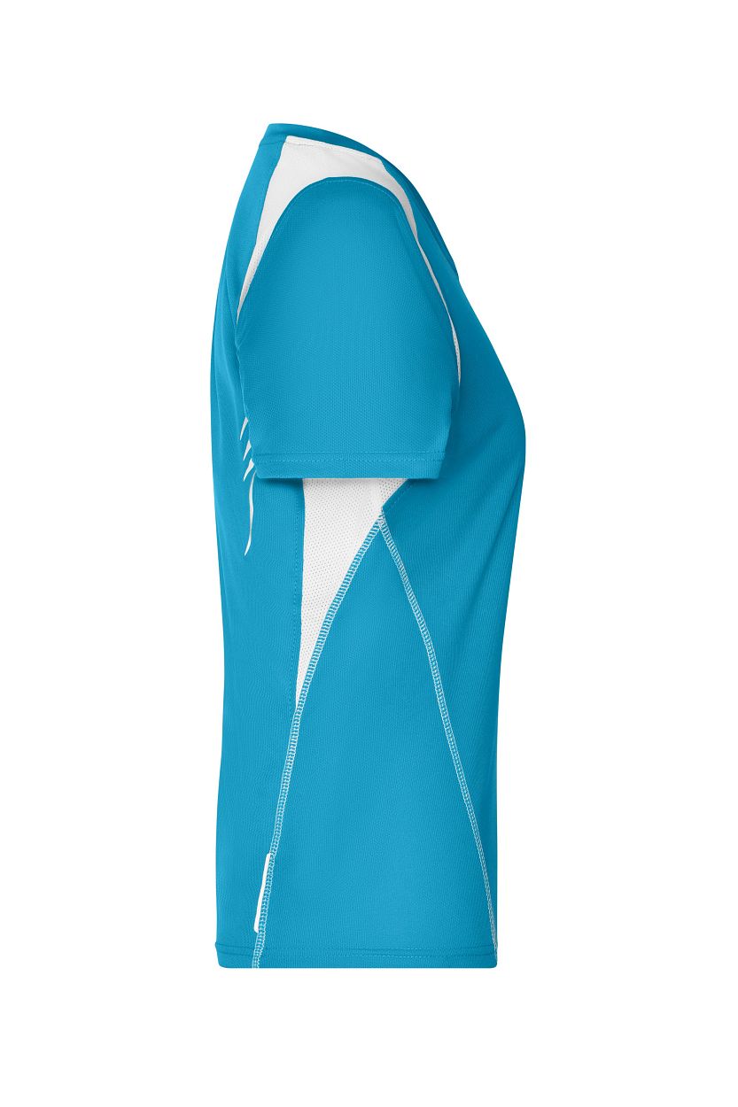 Ladies' Running-T "JN396" in Turquoise/White, Größe 2XL - Daiber