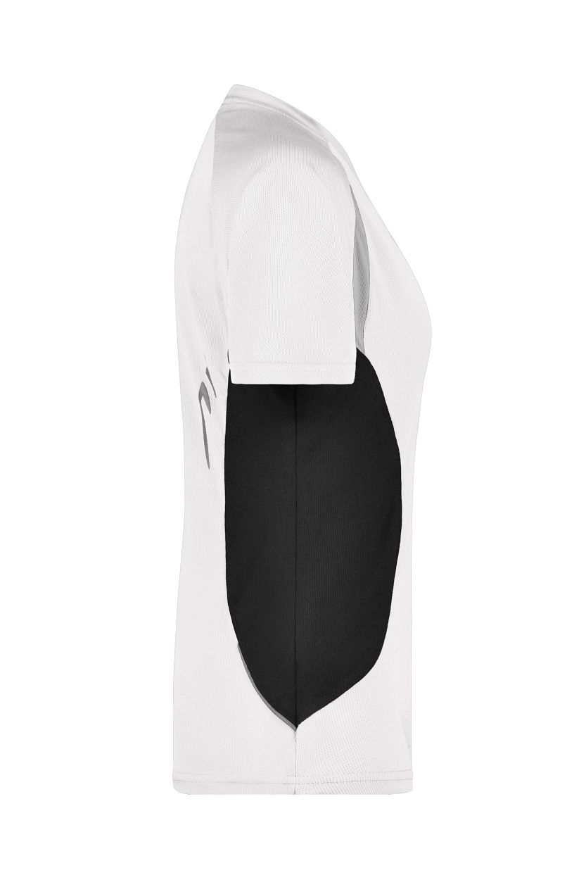 Ladies' Running-T "JN390" in White/Black, Größe 2XL - Daiber