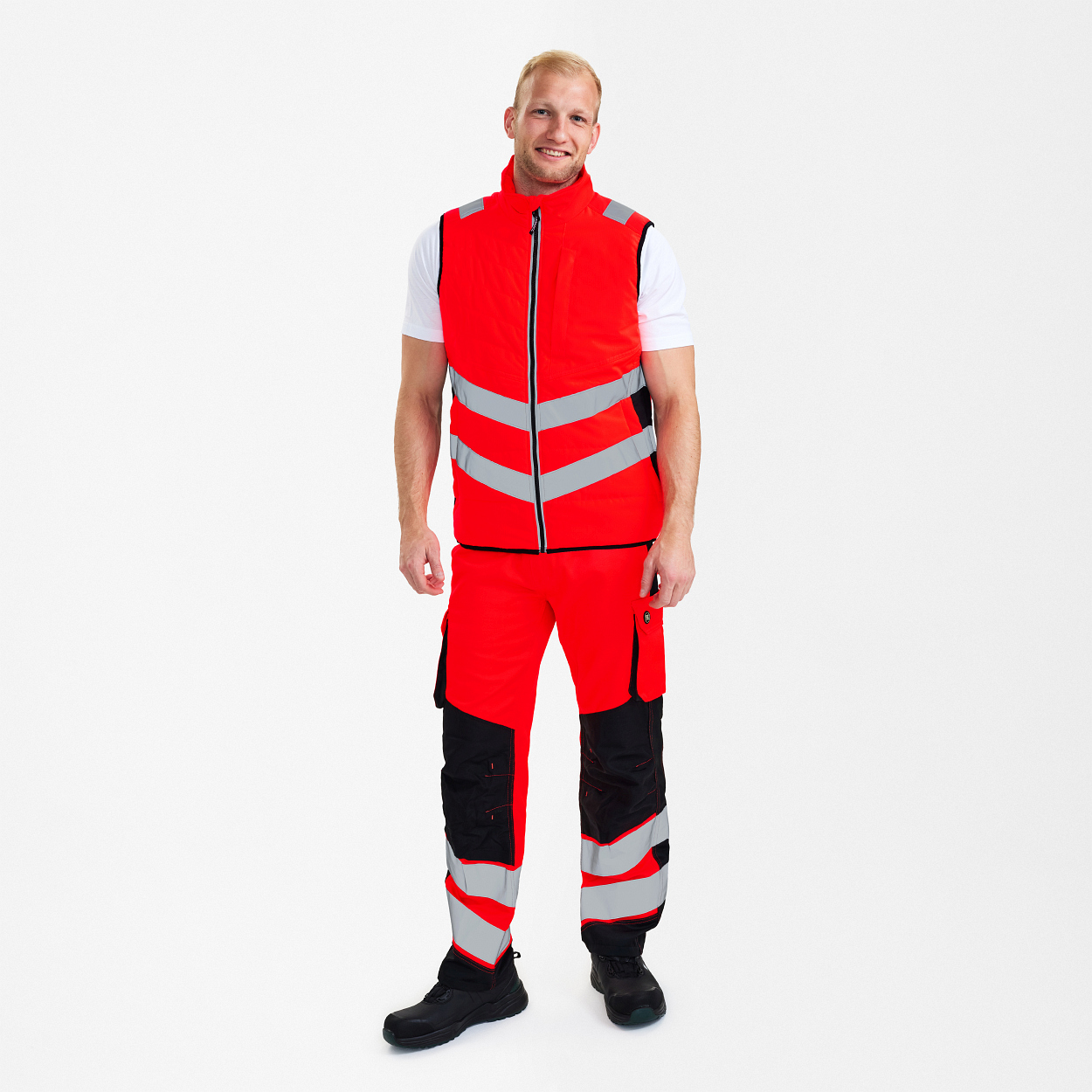 ENGEL Safety Stepp-Innenweste in Rot/Schwarz, Größe XS