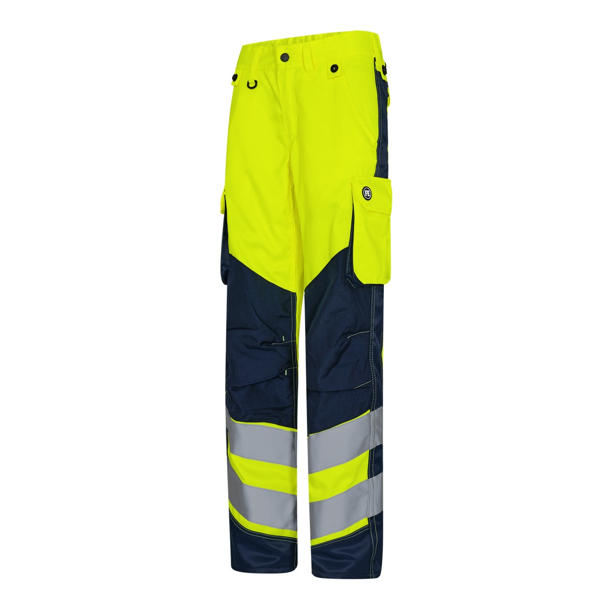 ENGEL Safety Light Damen Arbeitshose in Gelb/Blue Ink, Größe 48