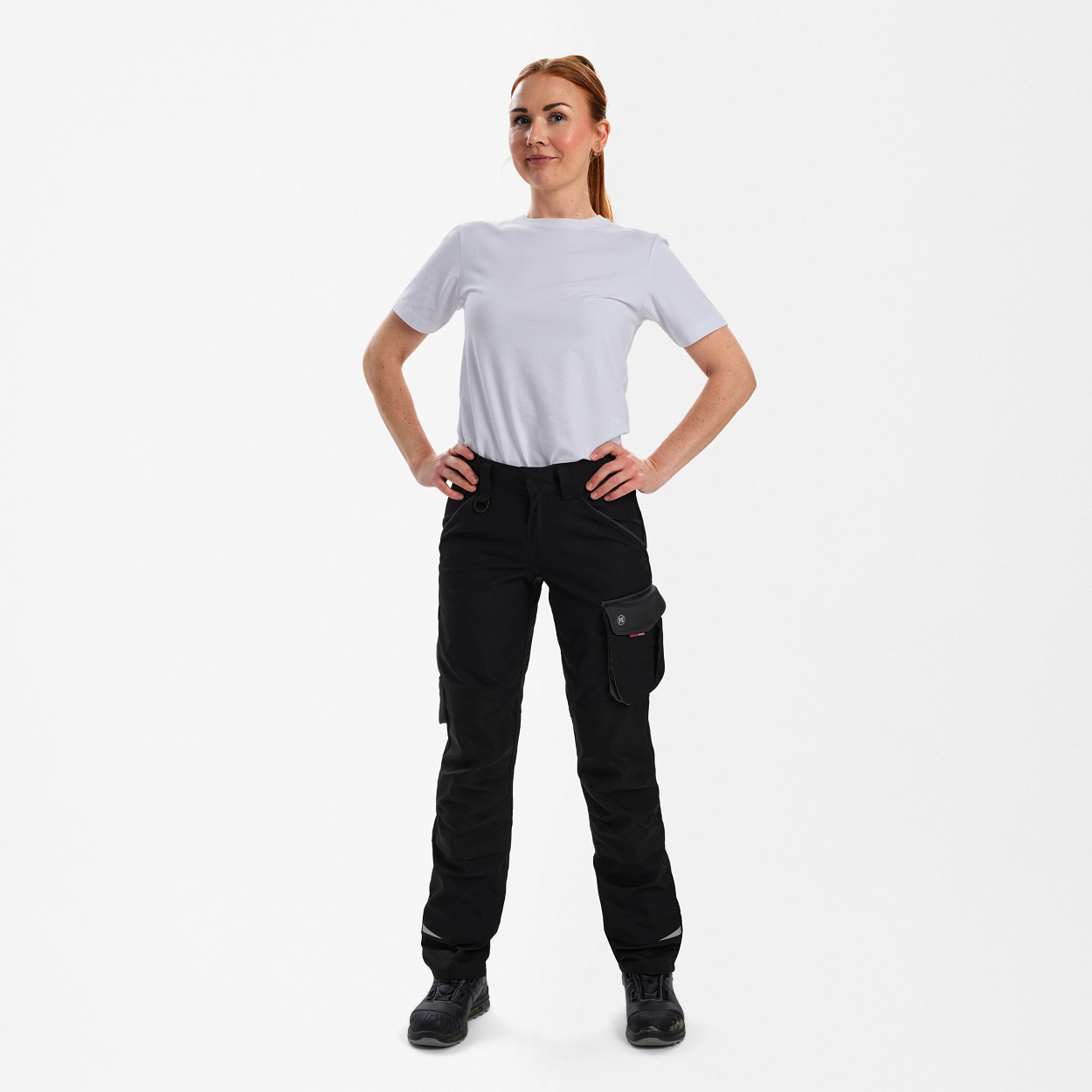 ENGEL Galaxy Damen Bundhose in Schwarz/Anthrazit Grau, Größe 48
