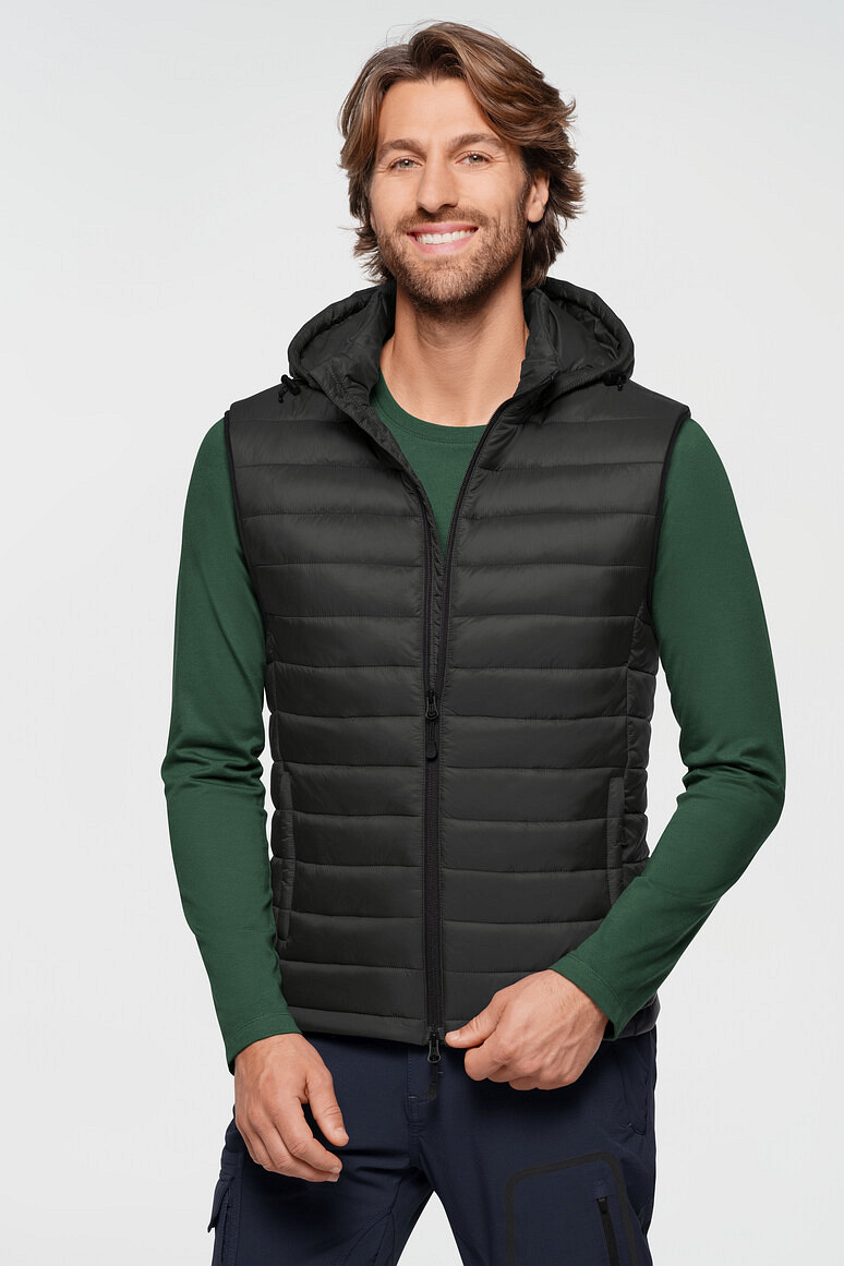 HAKRO 897 Kapuzen Loftweste in karbongrau, Größe 6XL