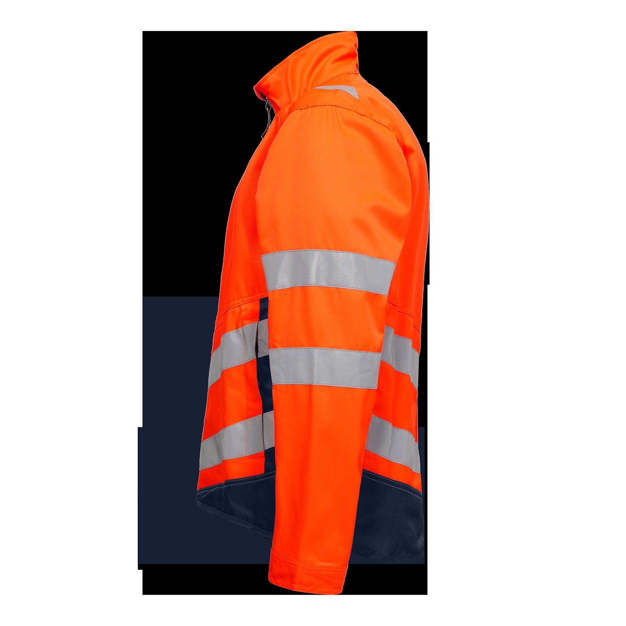 ENGEL Safety Light Arbeitsjacke in Orange/Blue ink, Größe XS