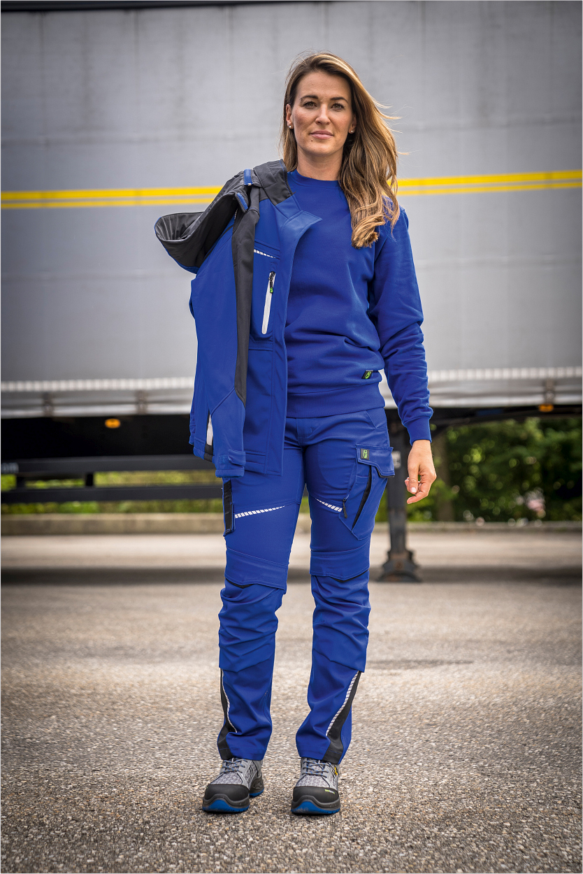 Damen Shorts Flex Line Kornblau/Schwarz FLXDK, Gr. 52 von Leibwächter