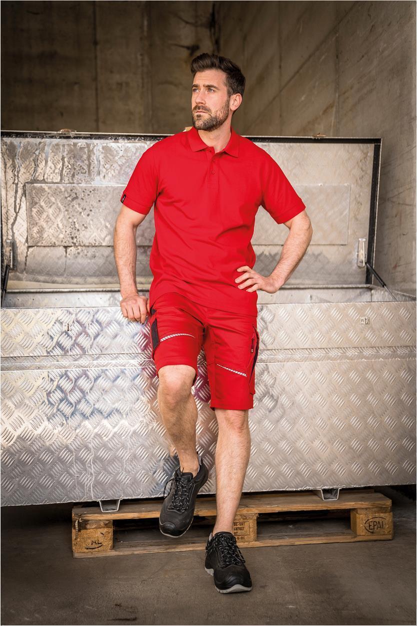 Herren-Shorts Flex Line Rot/Schwarz FLEXK, Gr. 68 von Leibwächter