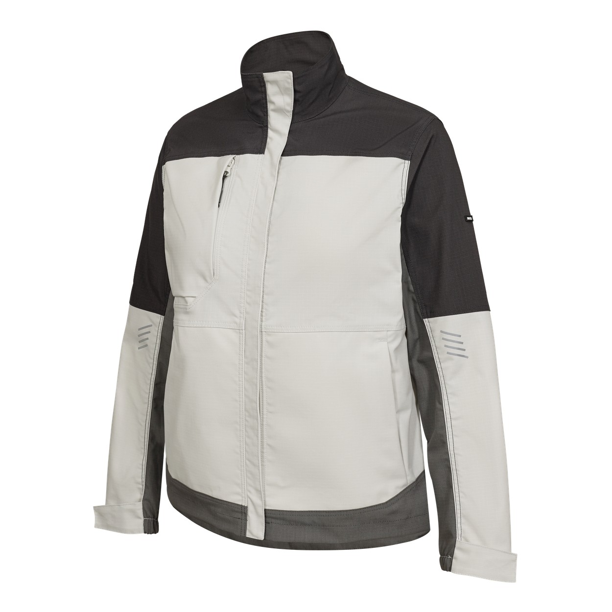 ENGEL Entire Damen Arbeitsjacke mit 2-Wege-Stretch in Bone White / Anthracite Grey, Größe XS