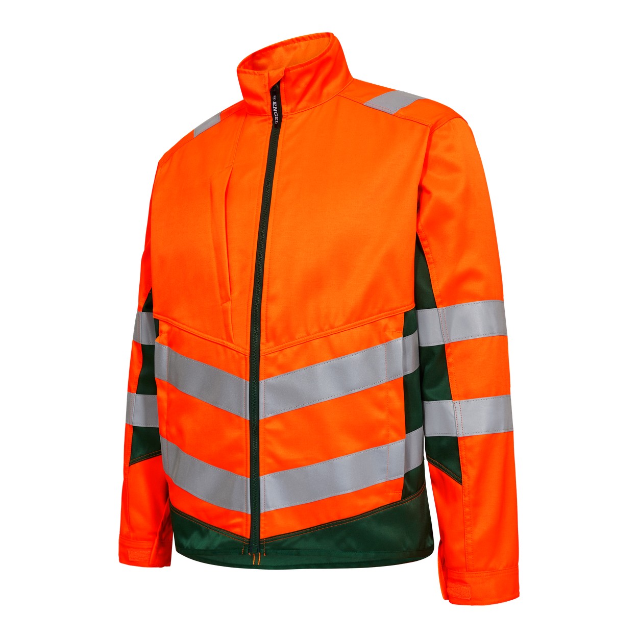 ENGEL Safety Light Arbeitsjacke in Orange/Grün, Größe XS