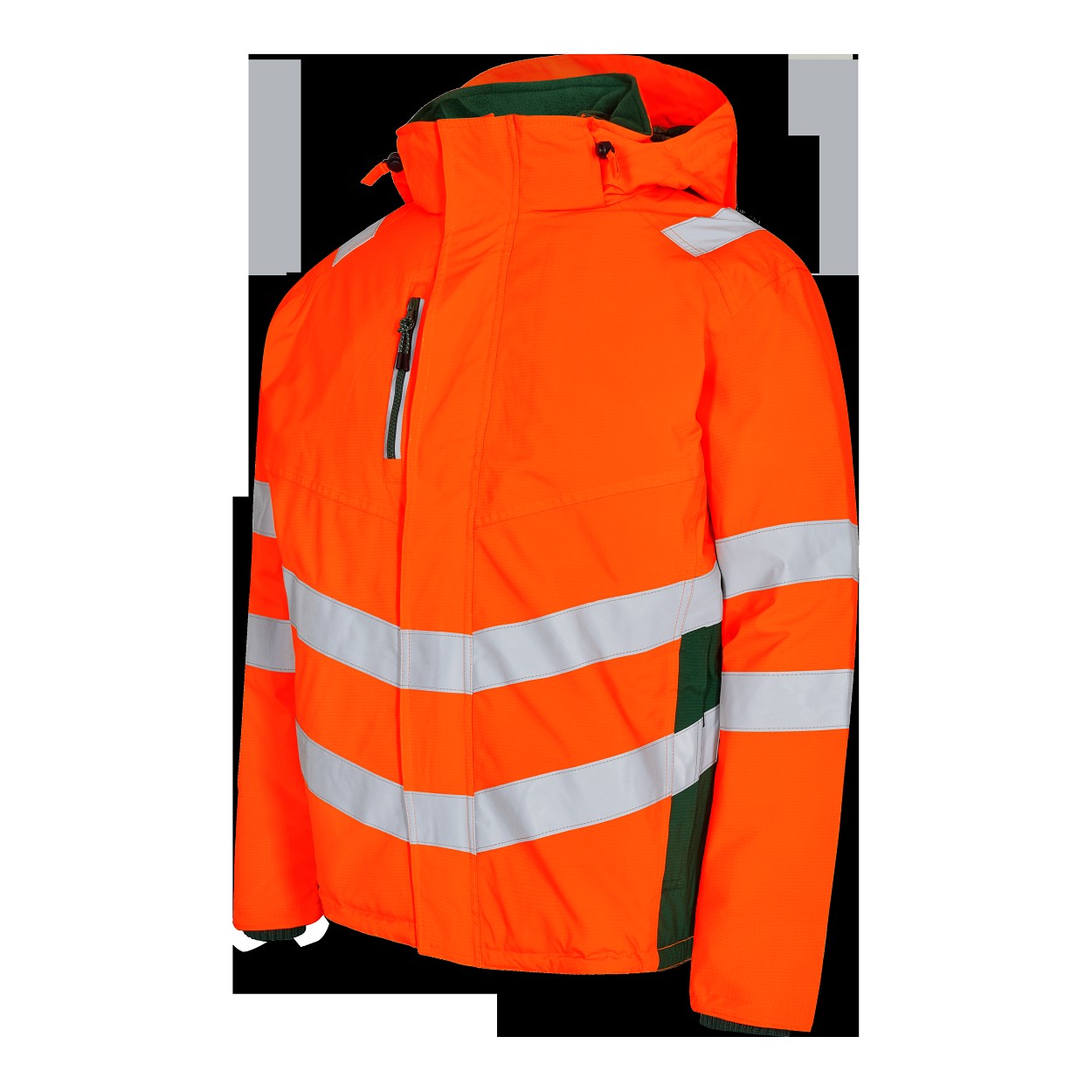 ENGEL Safety Winterjacke in Orange/Grün, Größe XS