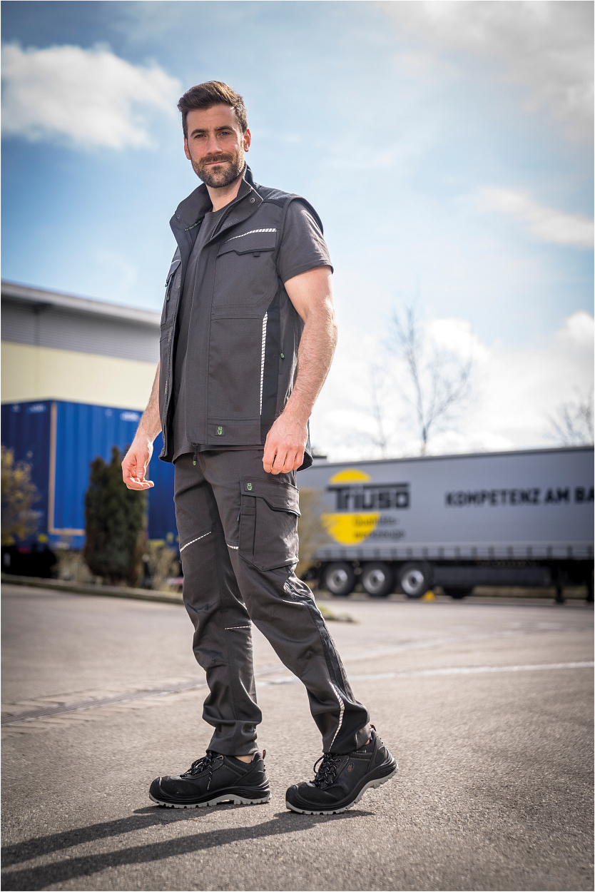 Weste FLEXV28 Flex Line in Anthrazit/Schwarz, Gr. 3XL von Leibwächter Weste FLEXV28 Flex Line in Anthrazit/Schwarz, Gr. 2XL von Leibwächter