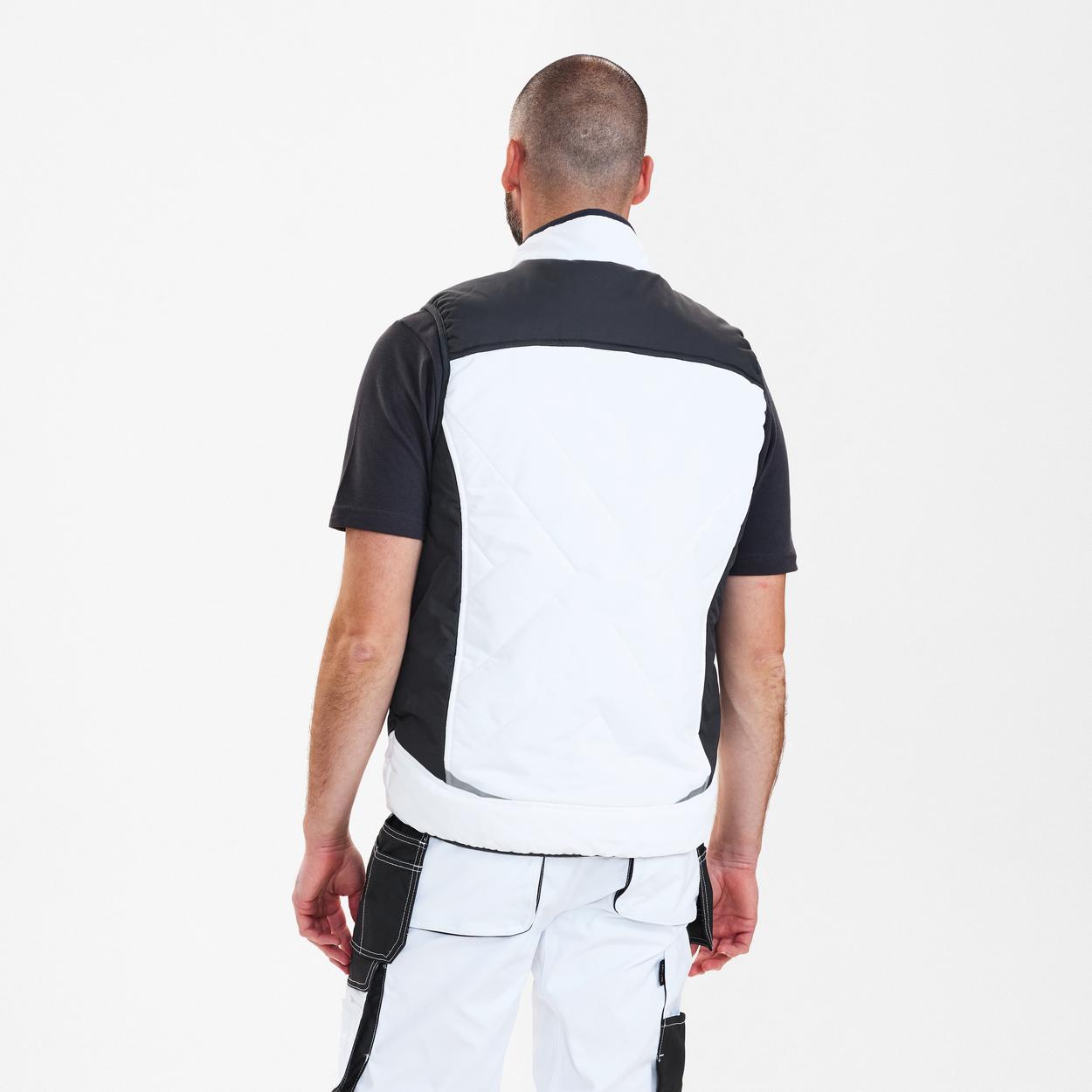 ENGEL Galaxy Stepp-Winterweste in Weiss/Anthrazit Grau, Größe XS