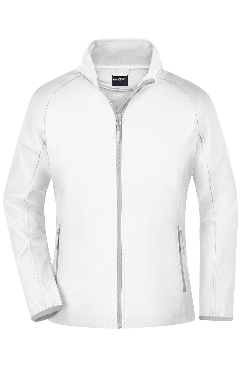 Ladies' Promo Softshell Jacket "JN1129" in White/White, Größe 2XL - Daiber