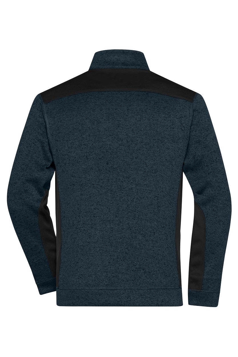 Men's Knitted Workwear Fleece Half-Zip - STRONG - "JN864" in Navy/Navy, Größe 6XL - Daiber